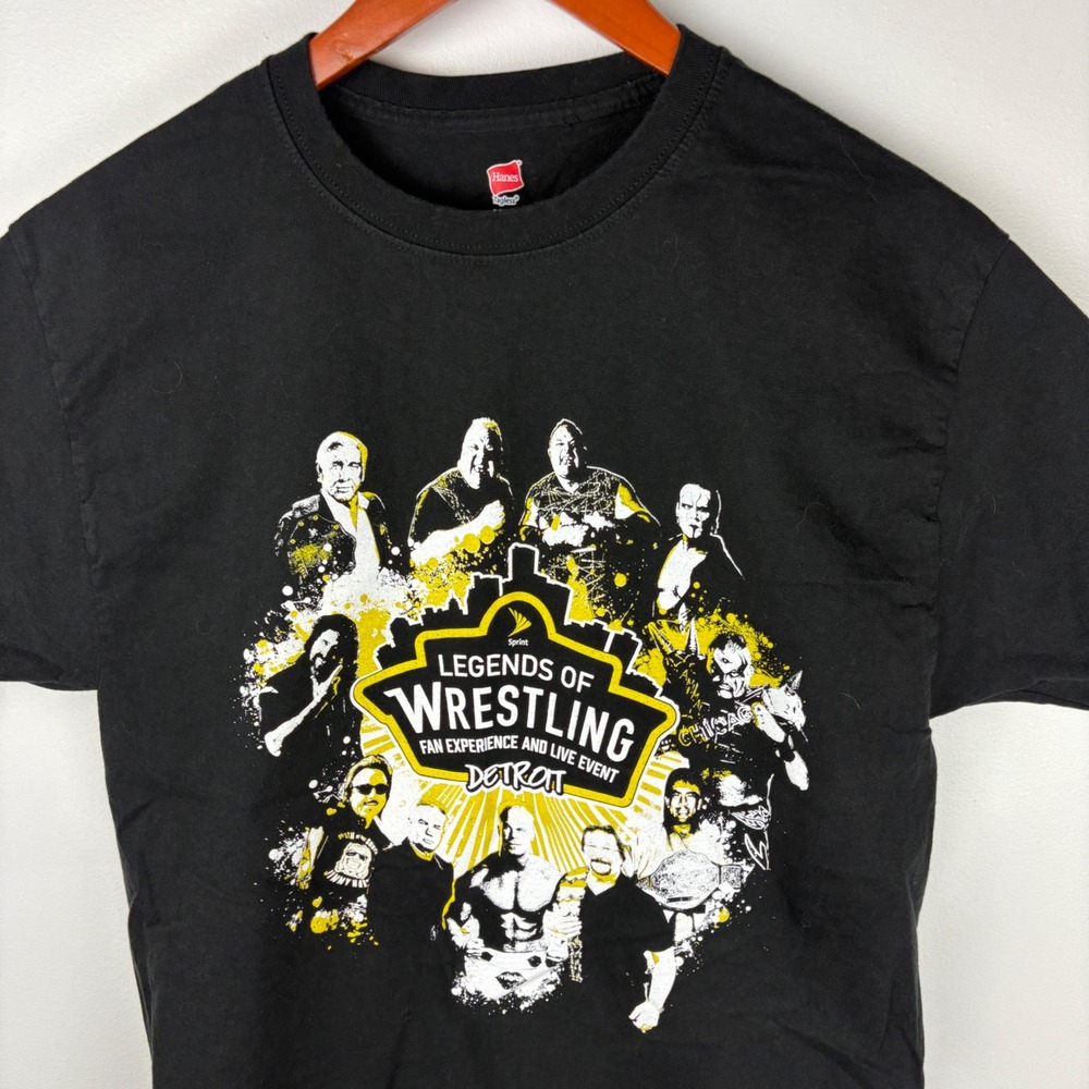 Hanes Legends of Wrestling T-Shirt Fan Experience Event Tee L